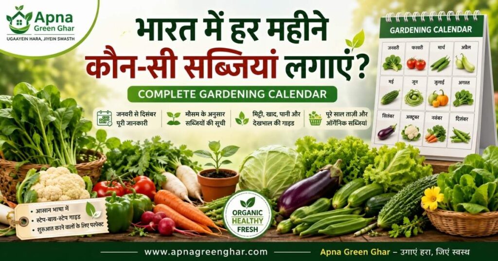 Gardening Calendar|भारत में हर महीने कौन-सी सब्जियां लगाएं