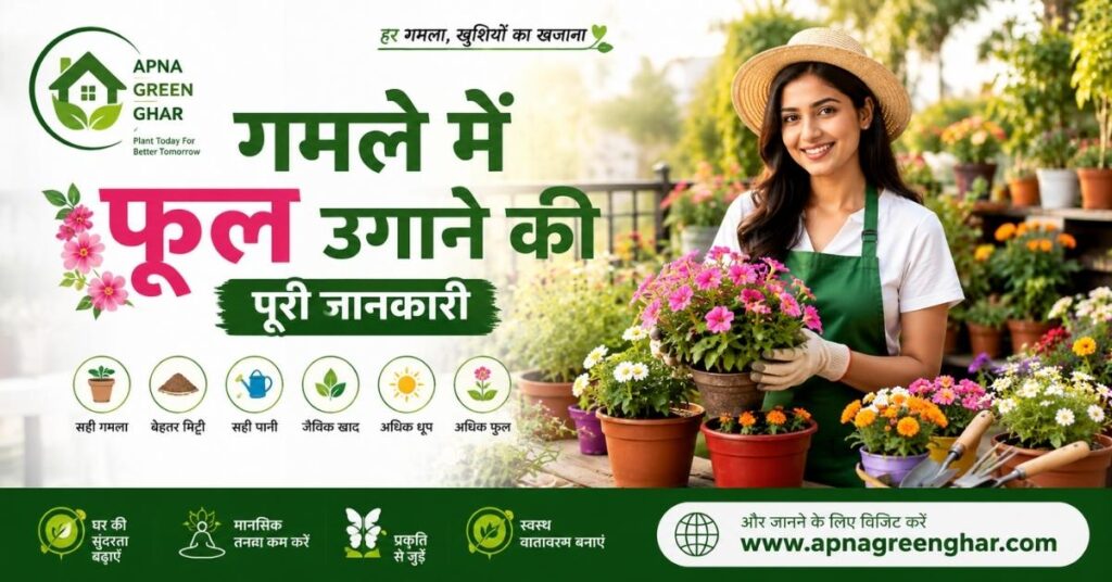 गमले में फूल उगाने की पूरी जानकारी 2026