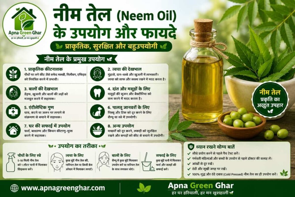 नीम (Neem) के विभिन्न भागों का उपयोग