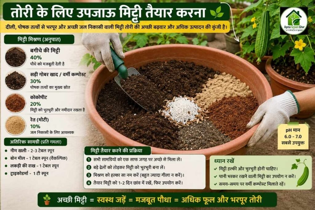 तोरी के लिए सबसे अच्छी मिट्टी